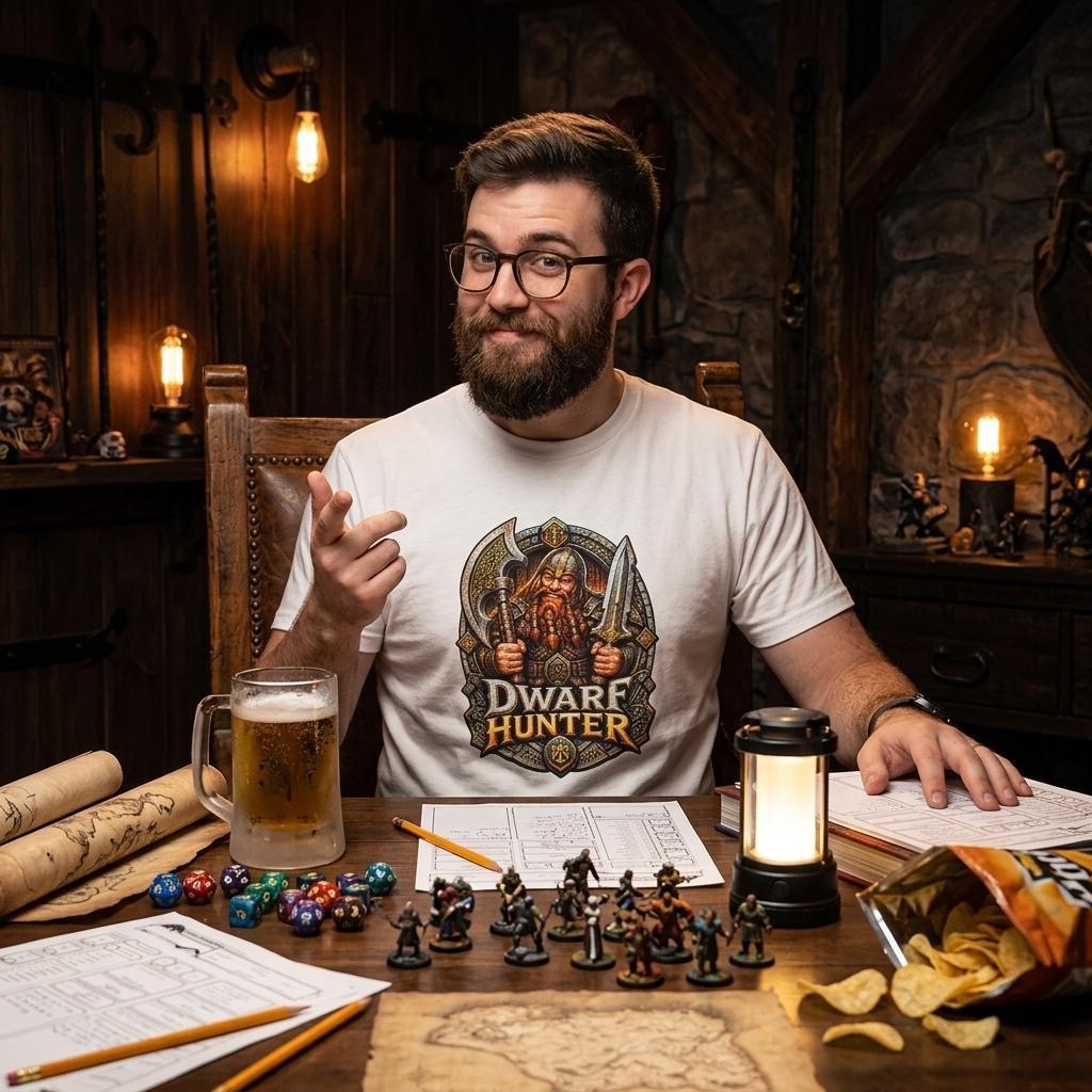 DWARF HUNTER REDUX – Heavyweight Unisex Crewneck T-shirt
